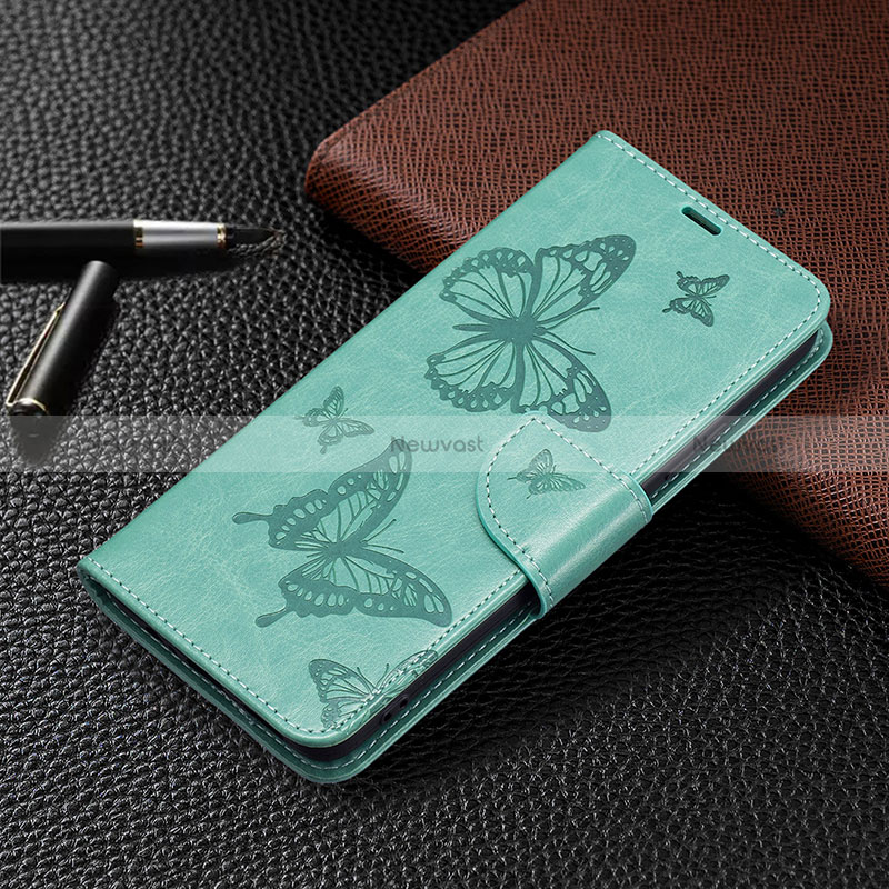 Leather Case Stands Butterfly Flip Cover Holder B01F for Xiaomi Poco M4 Pro 5G