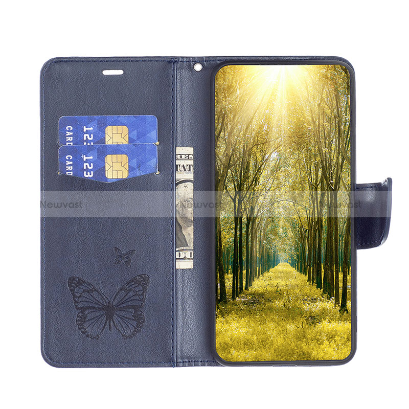 Leather Case Stands Butterfly Flip Cover Holder B01F for Xiaomi Poco X4 Pro 5G