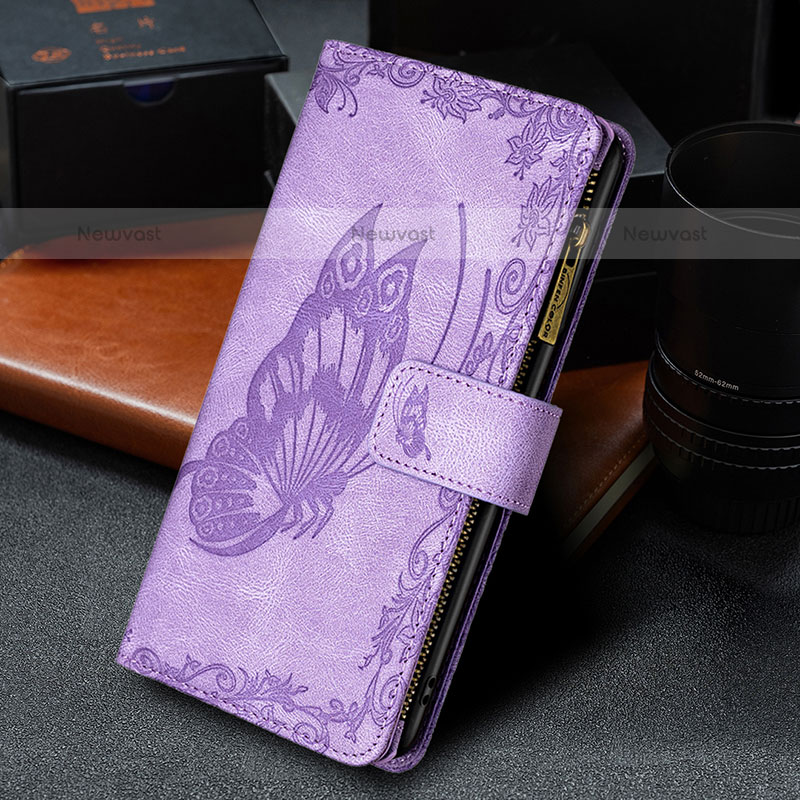 Leather Case Stands Butterfly Flip Cover Holder B03F for Samsung Galaxy S20 Ultra