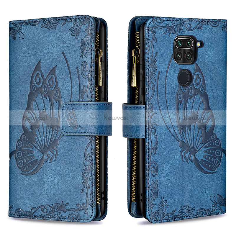 Leather Case Stands Butterfly Flip Cover Holder B03F for Xiaomi Redmi 10X 4G