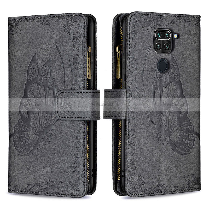 Leather Case Stands Butterfly Flip Cover Holder B03F for Xiaomi Redmi 10X 4G