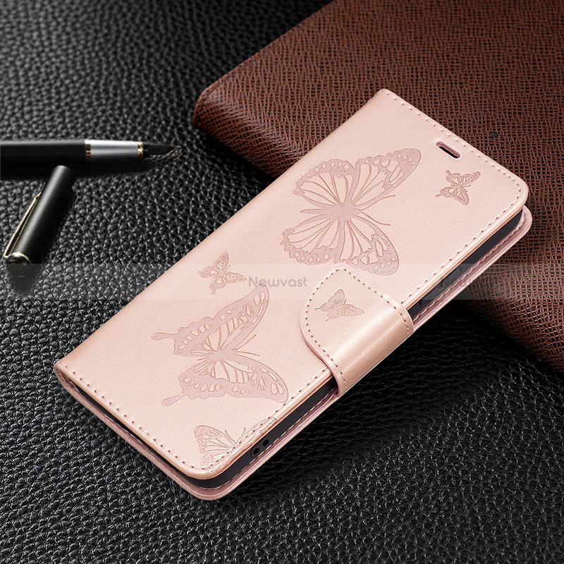 Leather Case Stands Butterfly Flip Cover Holder B13F for Samsung Galaxy S22 Plus 5G