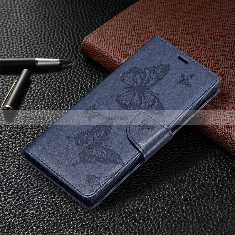 Leather Case Stands Butterfly Flip Cover Holder B13F for Samsung Galaxy S24 Ultra 5G