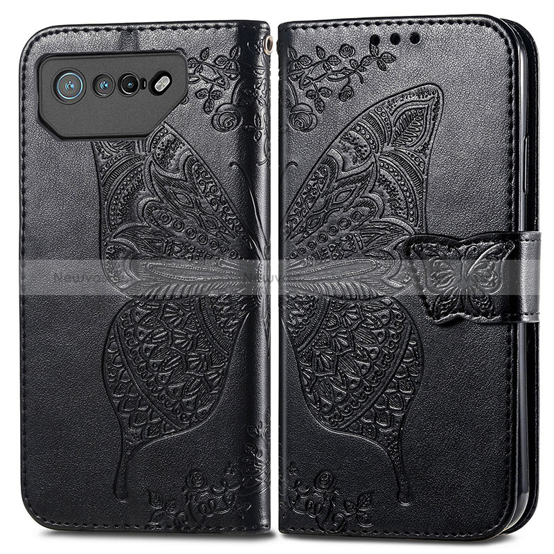 Leather Case Stands Butterfly Flip Cover Holder for Asus ROG Phone 7