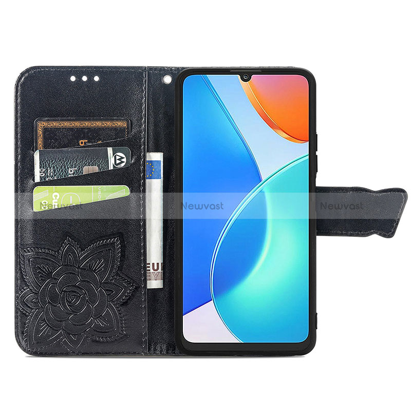 Leather Case Stands Butterfly Flip Cover Holder for Huawei Honor X7