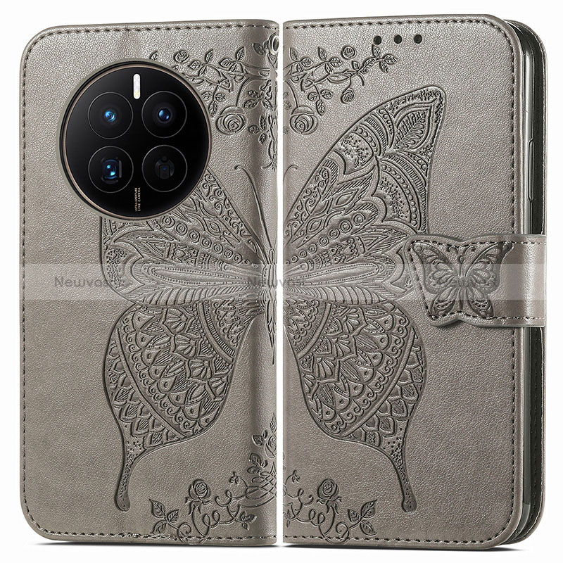 Leather Case Stands Butterfly Flip Cover Holder for Huawei Mate 50E