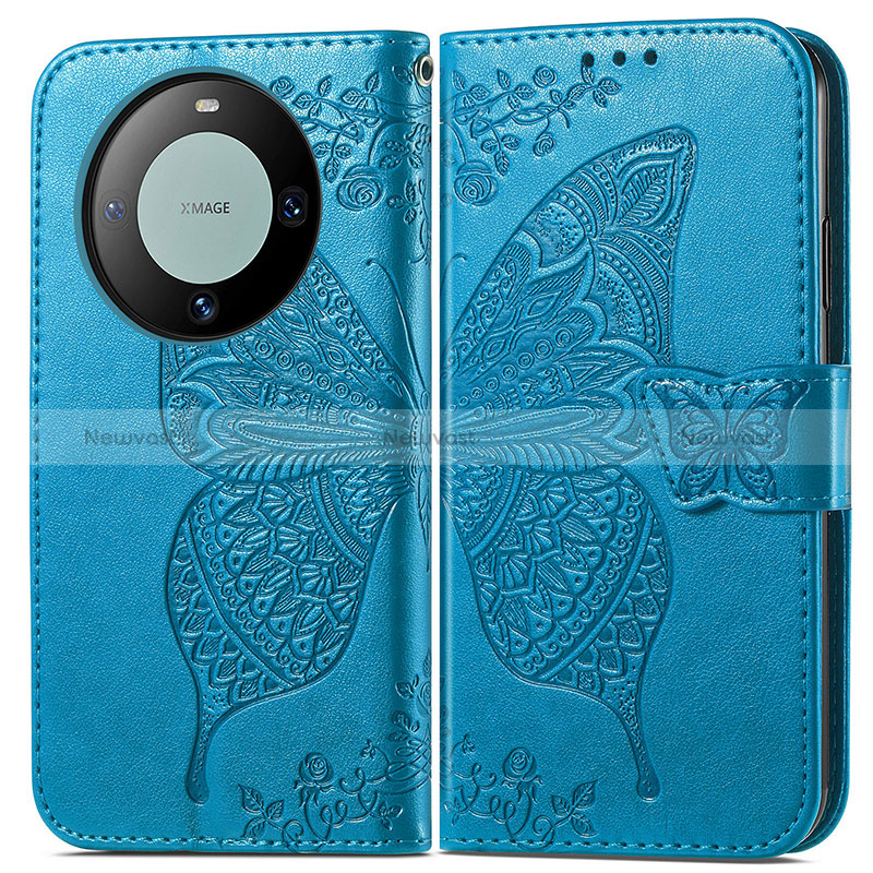 Leather Case Stands Butterfly Flip Cover Holder for Huawei Mate 60 Pro