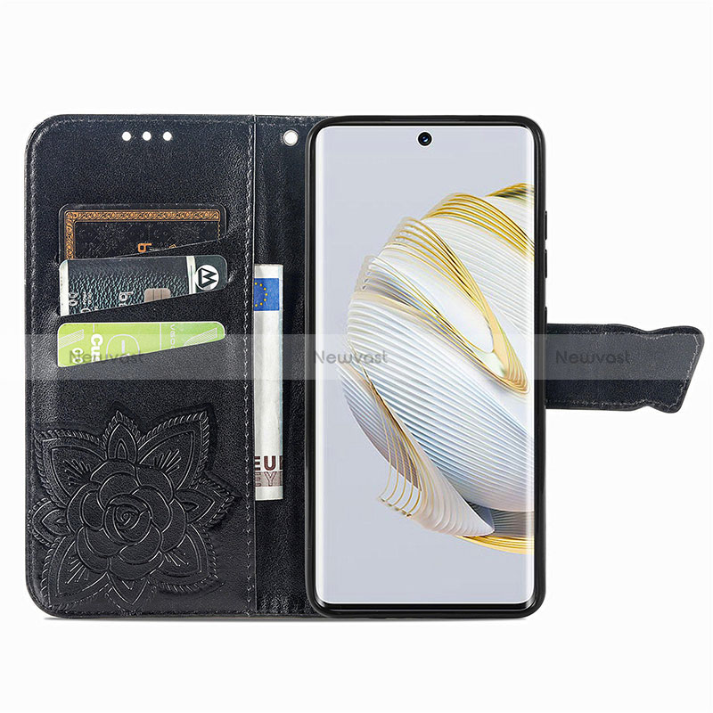 Leather Case Stands Butterfly Flip Cover Holder for Huawei Nova 10 SE