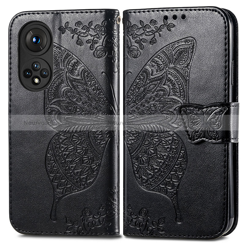 Leather Case Stands Butterfly Flip Cover Holder for Huawei Nova 9