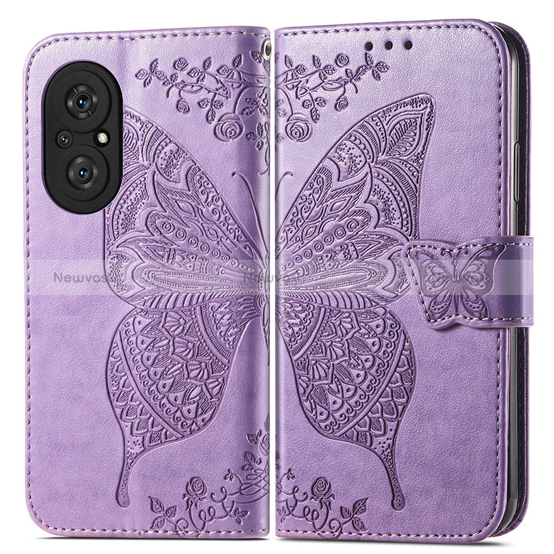 Leather Case Stands Butterfly Flip Cover Holder for Huawei Nova 9 SE