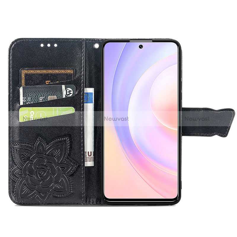 Leather Case Stands Butterfly Flip Cover Holder for Huawei Nova 9 SE