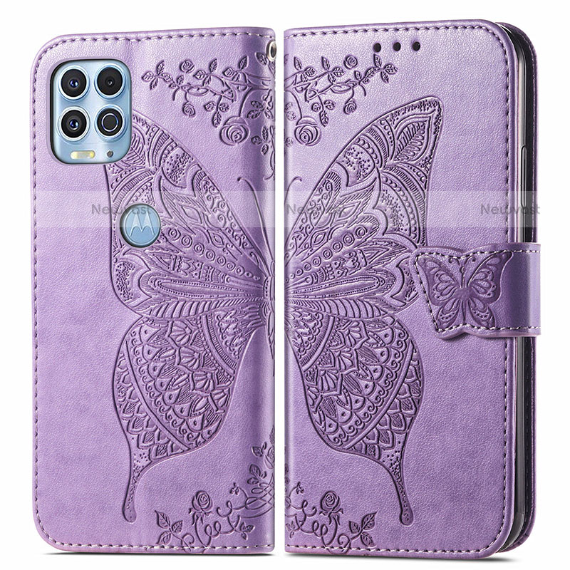 Leather Case Stands Butterfly Flip Cover Holder for Motorola Moto Edge S 5G