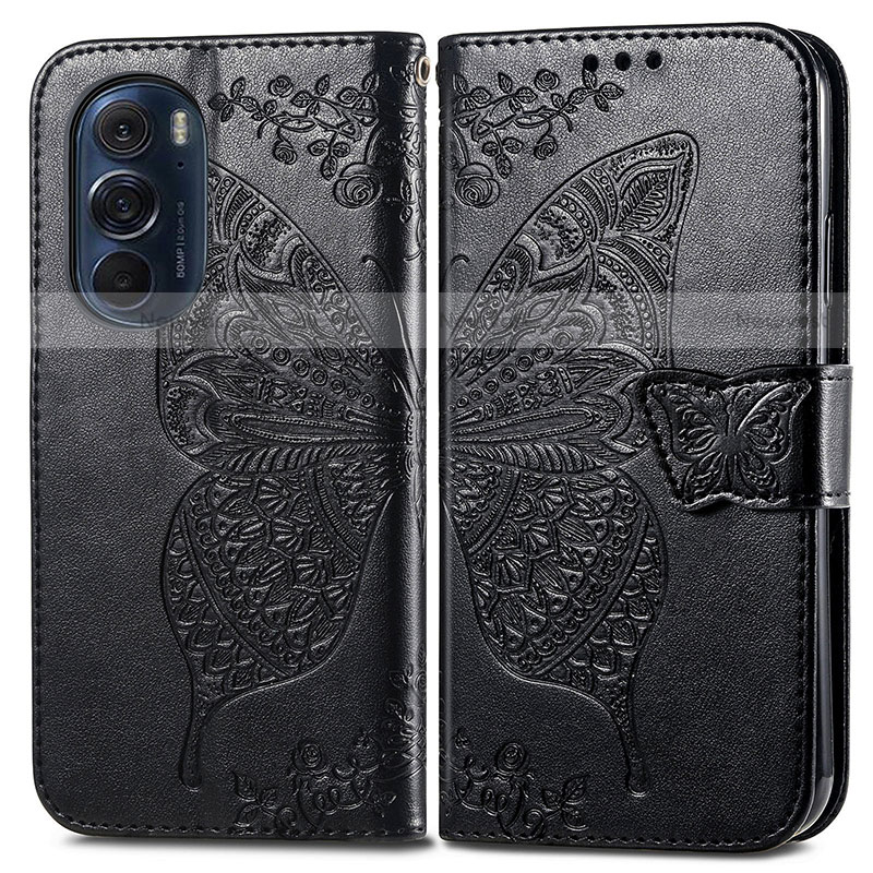 Leather Case Stands Butterfly Flip Cover Holder for Motorola Moto Edge X30 5G