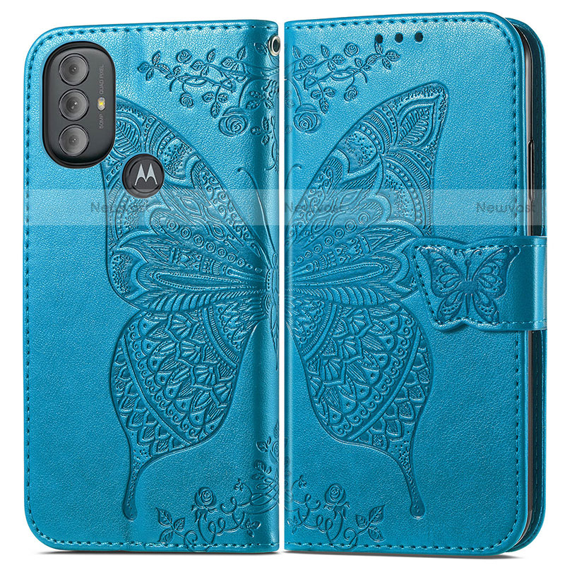 Leather Case Stands Butterfly Flip Cover Holder for Motorola Moto G Play (2023)