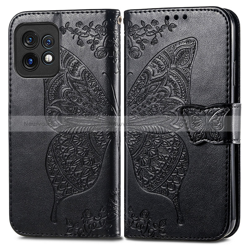 Leather Case Stands Butterfly Flip Cover Holder for Motorola Moto X40 5G