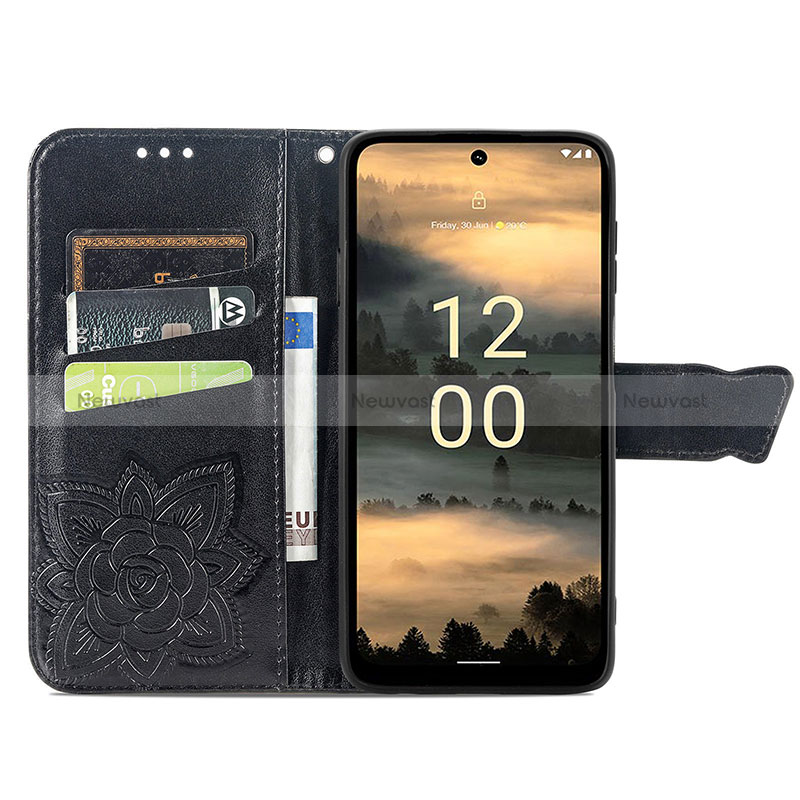 Leather Case Stands Butterfly Flip Cover Holder for Nokia XR21