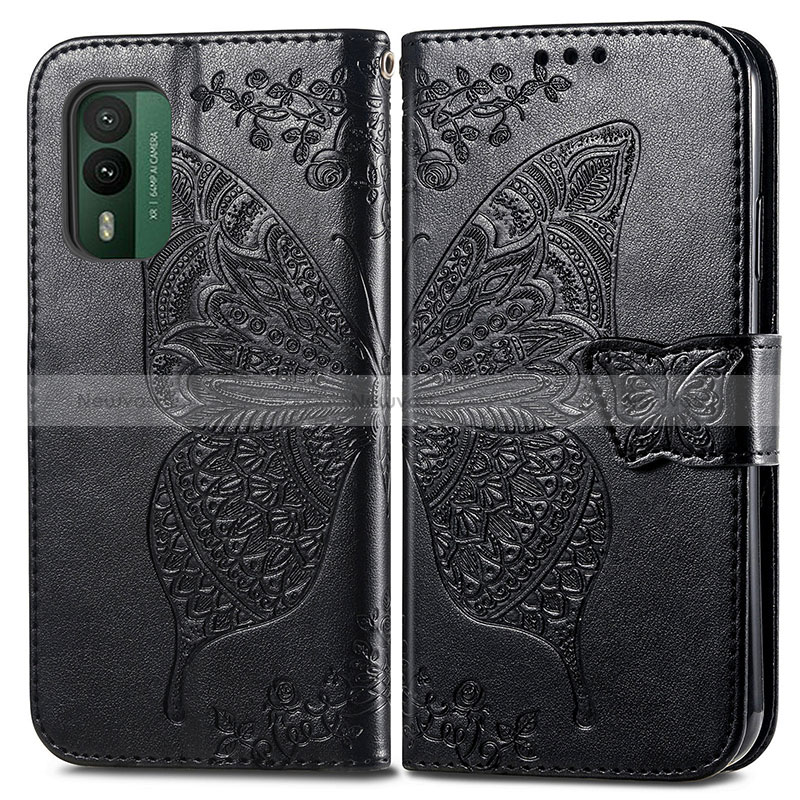 Leather Case Stands Butterfly Flip Cover Holder for Nokia XR21