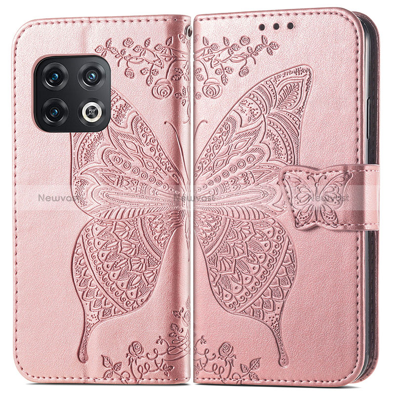 Leather Case Stands Butterfly Flip Cover Holder for OnePlus 10 Pro 5G