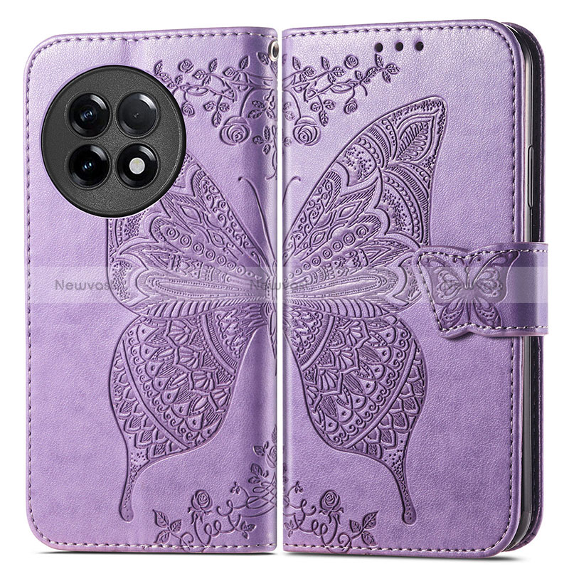 Leather Case Stands Butterfly Flip Cover Holder for OnePlus Ace 2 Pro 5G