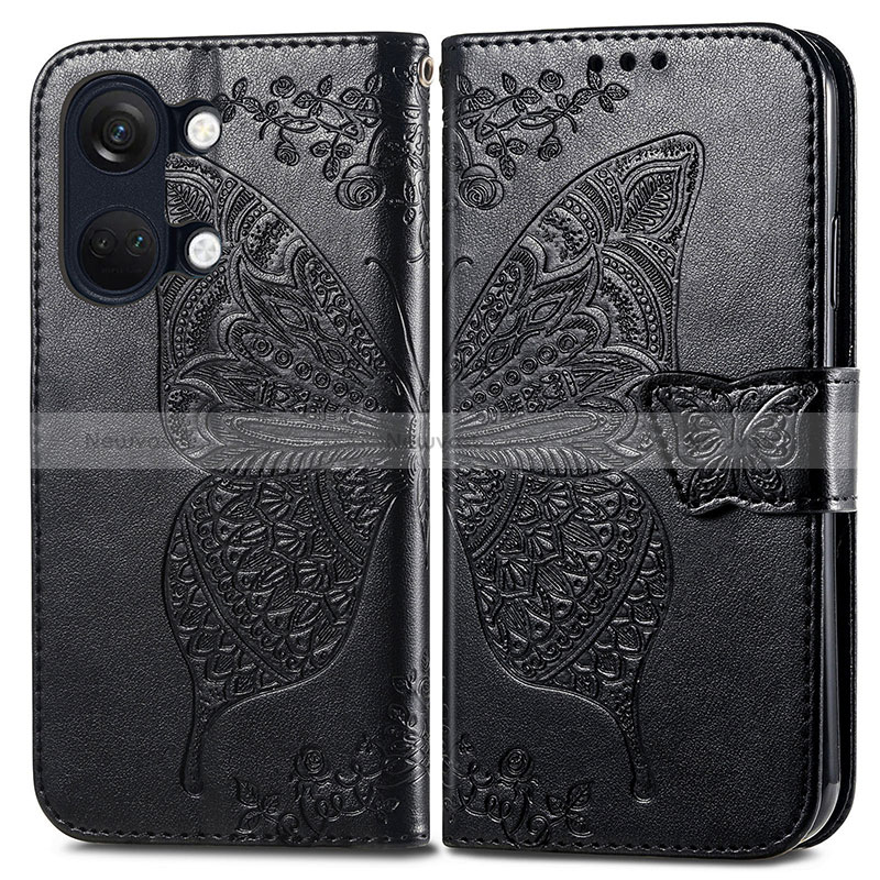 Leather Case Stands Butterfly Flip Cover Holder for OnePlus Ace 2V 5G