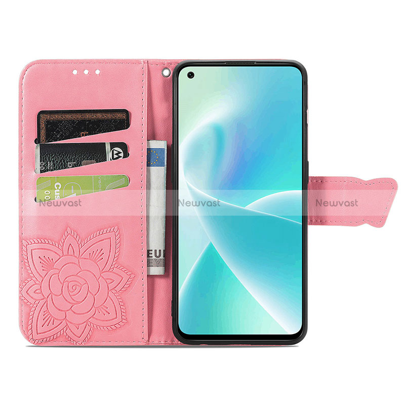 Leather Case Stands Butterfly Flip Cover Holder for OnePlus Nord 2T 5G