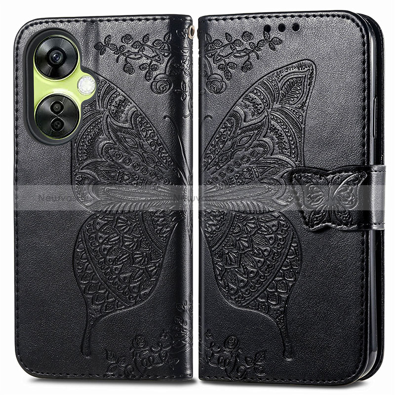 Leather Case Stands Butterfly Flip Cover Holder for OnePlus Nord CE 3 5G