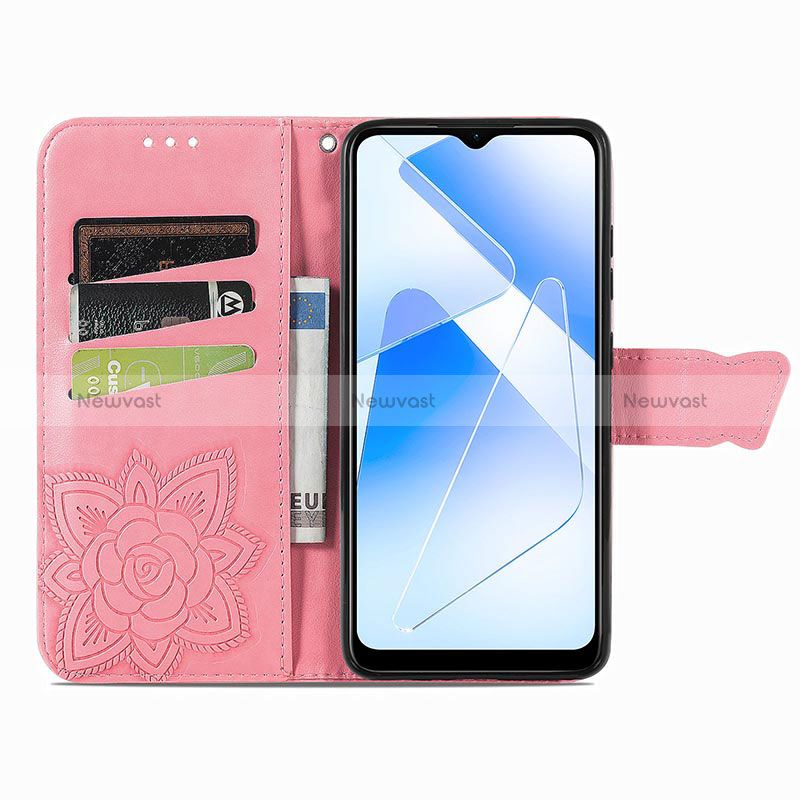 Leather Case Stands Butterfly Flip Cover Holder for Oppo A53s 5G