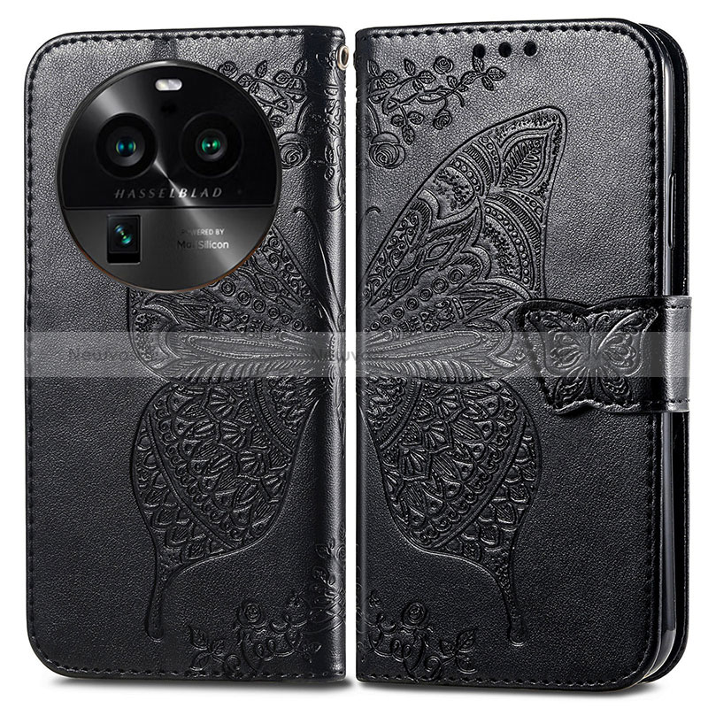 Leather Case Stands Butterfly Flip Cover Holder for Oppo Find X6 5G