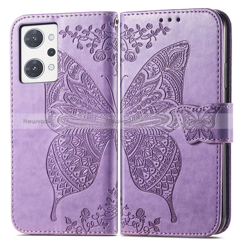 Leather Case Stands Butterfly Flip Cover Holder for Oppo Reno7 A