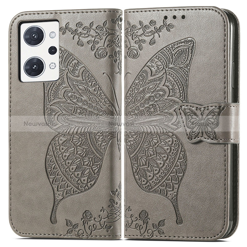 Leather Case Stands Butterfly Flip Cover Holder for Oppo Reno7 A