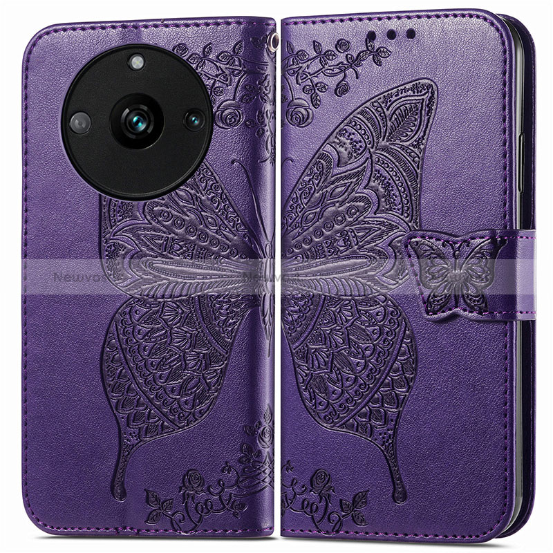 Leather Case Stands Butterfly Flip Cover Holder for Realme 11 Pro 5G