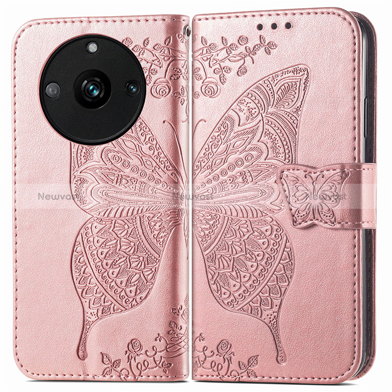 Leather Case Stands Butterfly Flip Cover Holder for Realme 11 Pro 5G