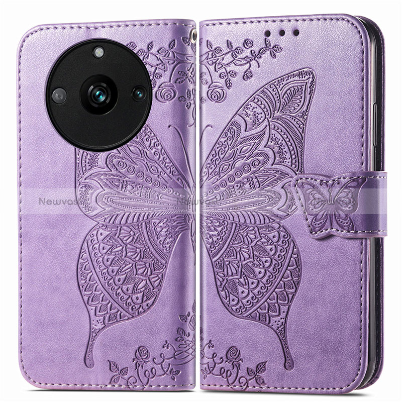 Leather Case Stands Butterfly Flip Cover Holder for Realme 11 Pro 5G