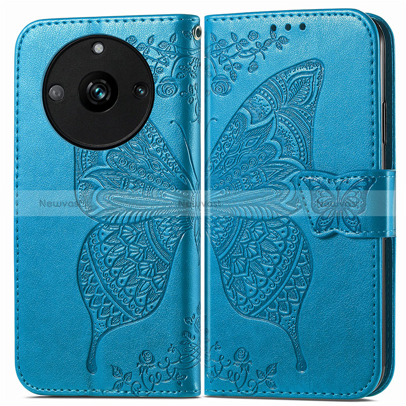 Leather Case Stands Butterfly Flip Cover Holder for Realme 11 Pro 5G