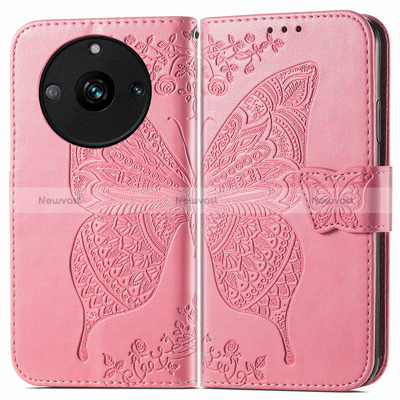 Leather Case Stands Butterfly Flip Cover Holder for Realme 11 Pro 5G