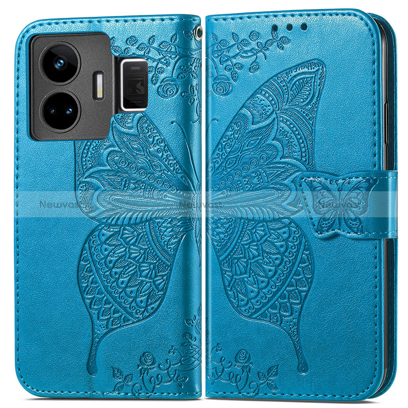 Leather Case Stands Butterfly Flip Cover Holder for Realme GT Neo5 240W 5G