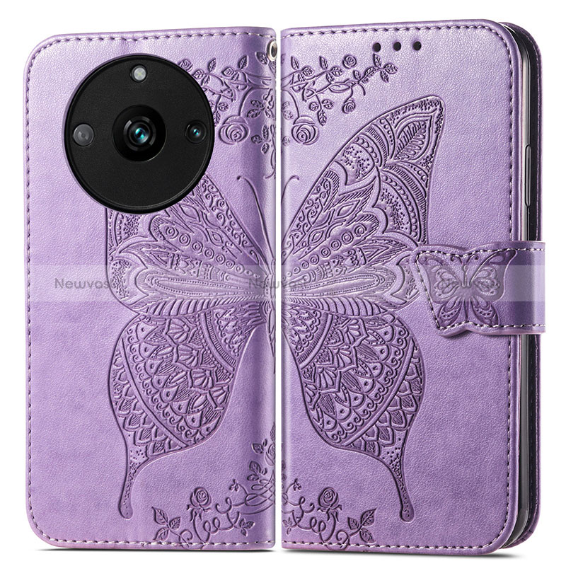 Leather Case Stands Butterfly Flip Cover Holder for Realme Narzo 60 5G