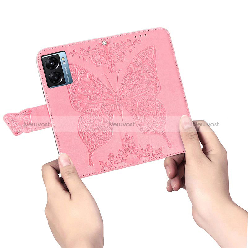 Leather Case Stands Butterfly Flip Cover Holder for Realme Q5i 5G