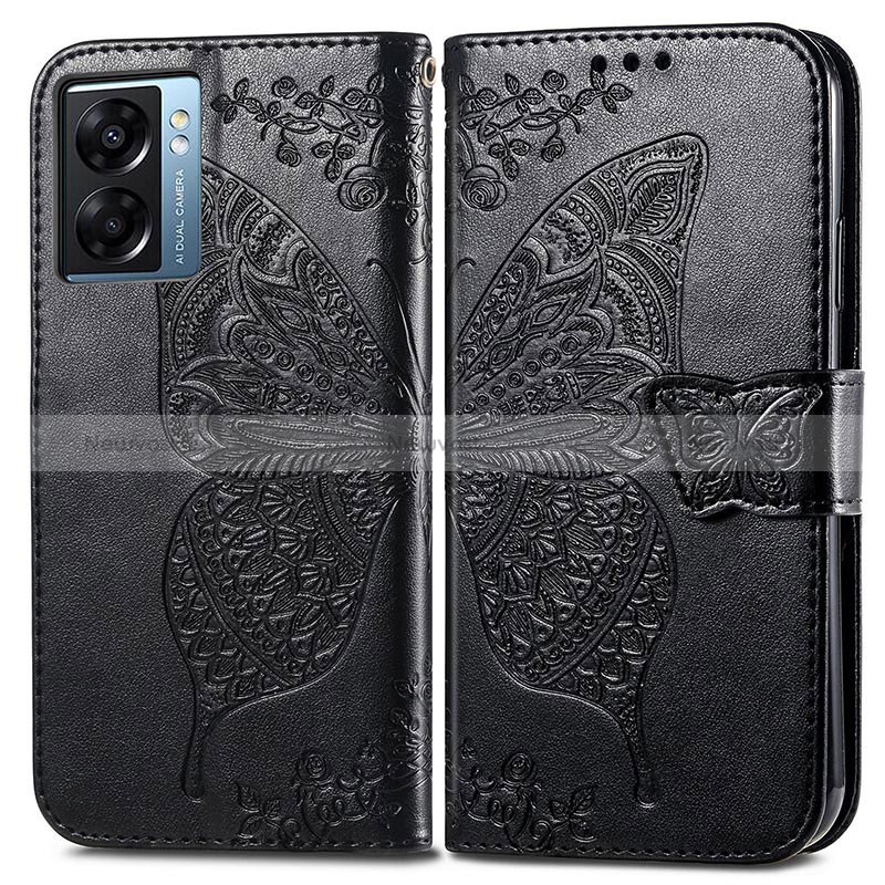 Leather Case Stands Butterfly Flip Cover Holder for Realme Q5i 5G