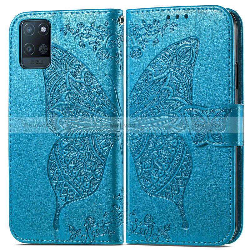 Leather Case Stands Butterfly Flip Cover Holder for Realme V11 5G