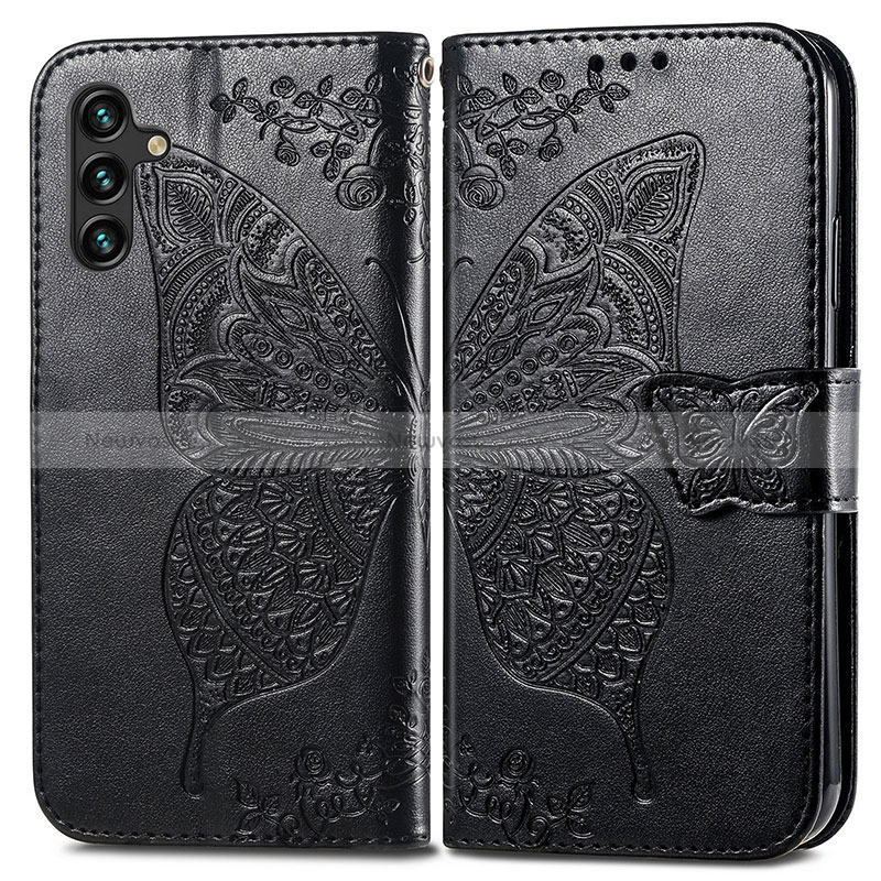 Leather Case Stands Butterfly Flip Cover Holder for Samsung Galaxy A04s