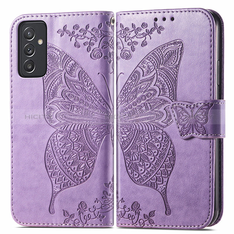 Leather Case Stands Butterfly Flip Cover Holder for Samsung Galaxy A05s