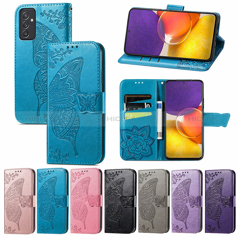 Leather Case Stands Butterfly Flip Cover Holder for Samsung Galaxy A05s