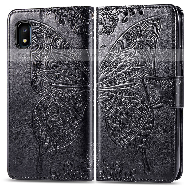 Leather Case Stands Butterfly Flip Cover Holder for Samsung Galaxy A10e