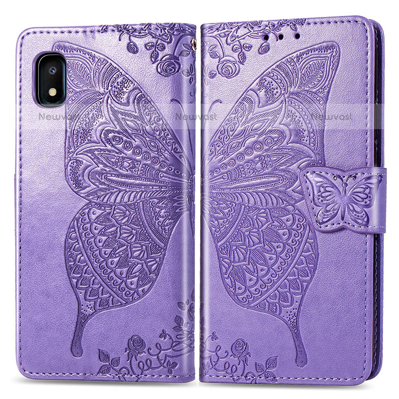 Leather Case Stands Butterfly Flip Cover Holder for Samsung Galaxy A10e