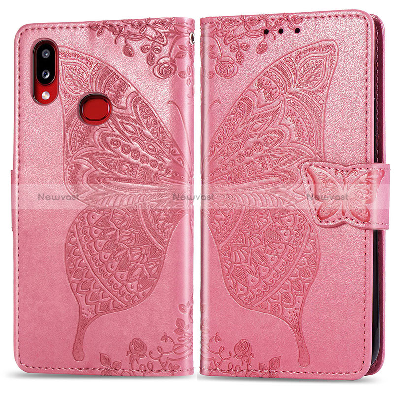 Leather Case Stands Butterfly Flip Cover Holder for Samsung Galaxy A10s