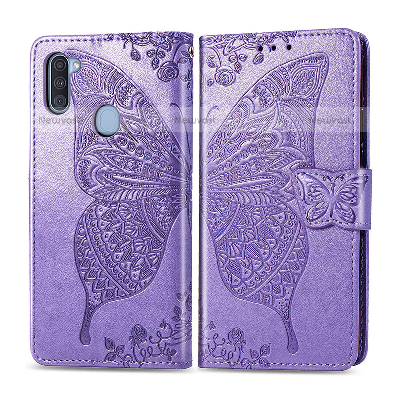 Leather Case Stands Butterfly Flip Cover Holder for Samsung Galaxy A11