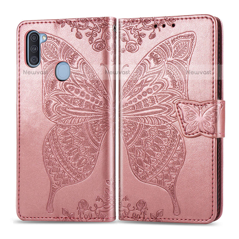 Leather Case Stands Butterfly Flip Cover Holder for Samsung Galaxy A11