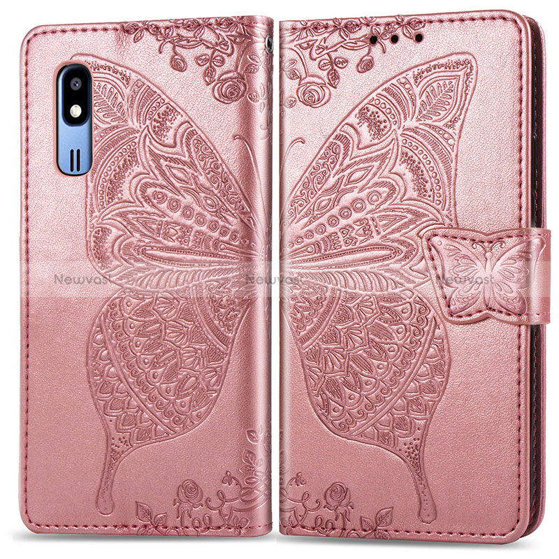 Leather Case Stands Butterfly Flip Cover Holder for Samsung Galaxy A2 Core A260F A260G