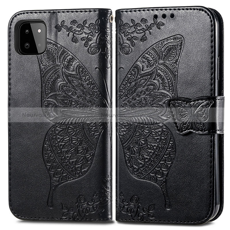 Leather Case Stands Butterfly Flip Cover Holder for Samsung Galaxy A22s 5G